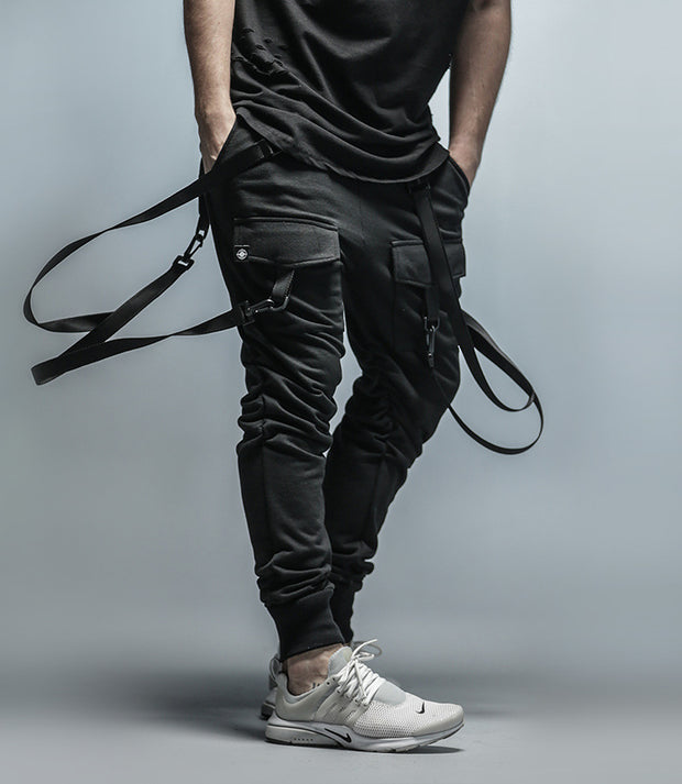 fashion fitness Pant Men pants sweatpants Trousers Fashion Bottoms street wear hip hop pencil pants with belt