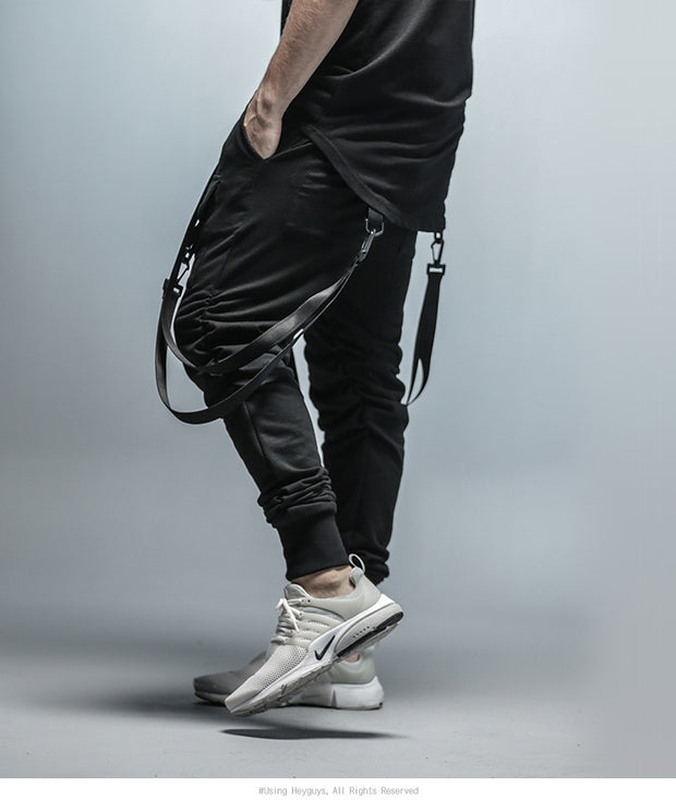 fashion fitness Pant Men pants sweatpants Trousers Fashion Bottoms street wear hip hop pencil pants with belt