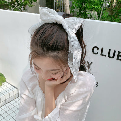 Bow hairpin hair rope women