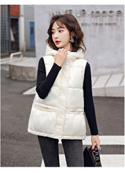 Westernized Hooded Vest Coat